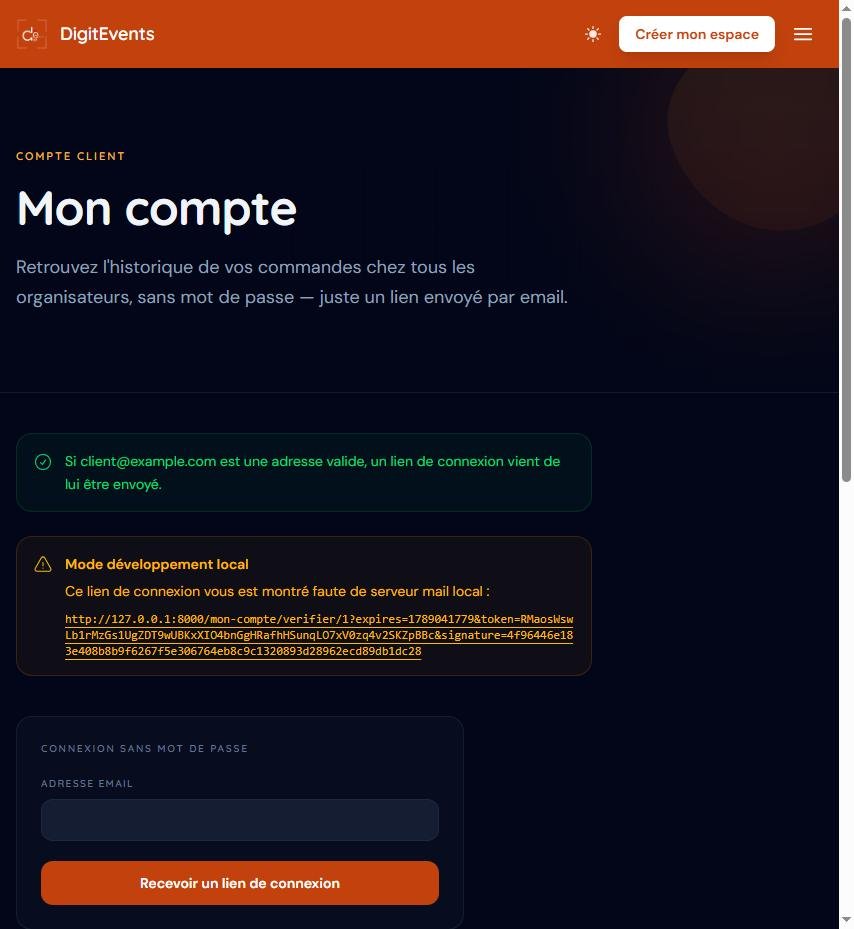Formulaire de demande de lien de connexion